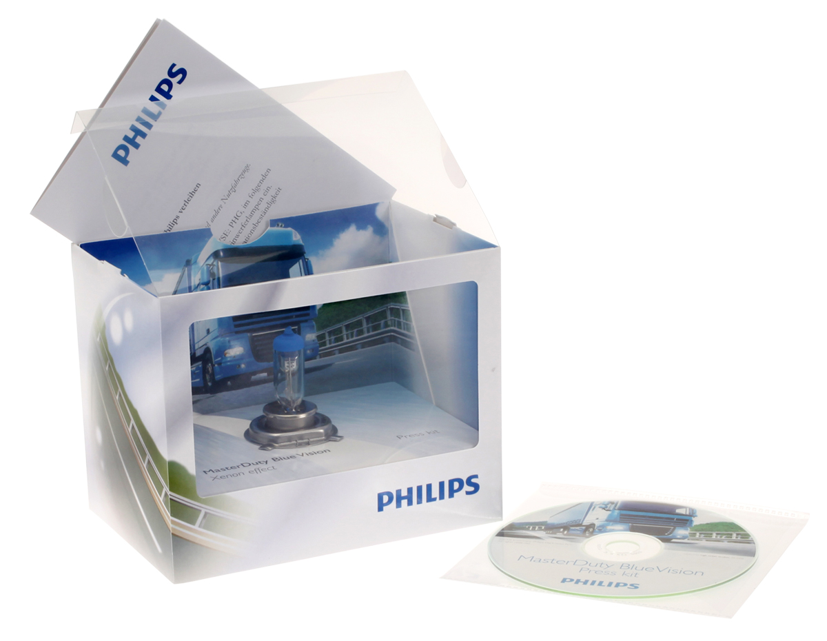 Philips MasterDuty BlueVision truck lighting Press kit